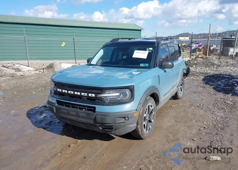 2021 Ford Bronco Sport Outer Banks z USA, uszkodzony, nr VIN 3FMCR9C67MRB08592